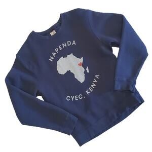 Delta Fleece Napenda Cyec Kenya Blue Navy Long Sleeve Sweatshirt Medium